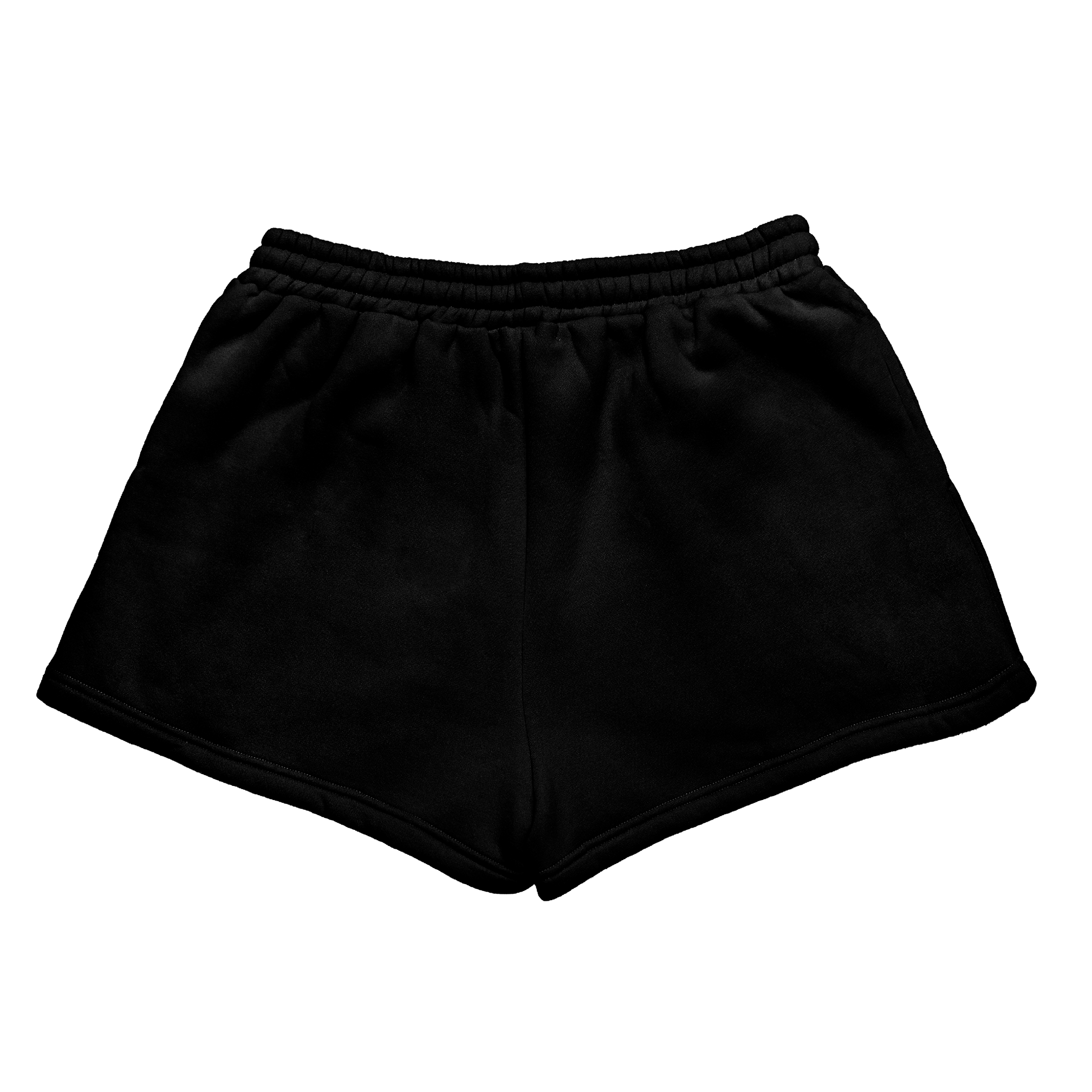 High Waisted Lounge Shorts - Black