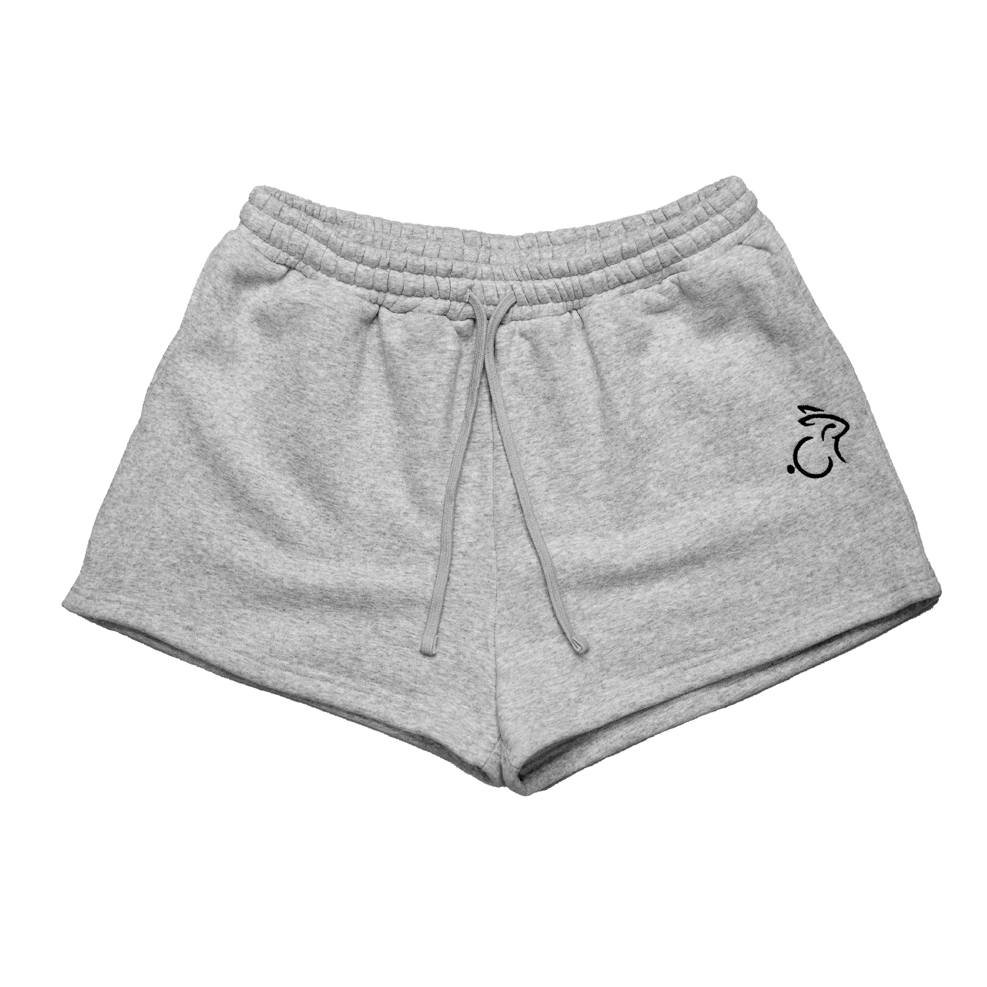 High Waisted Lounge Shorts - Grey