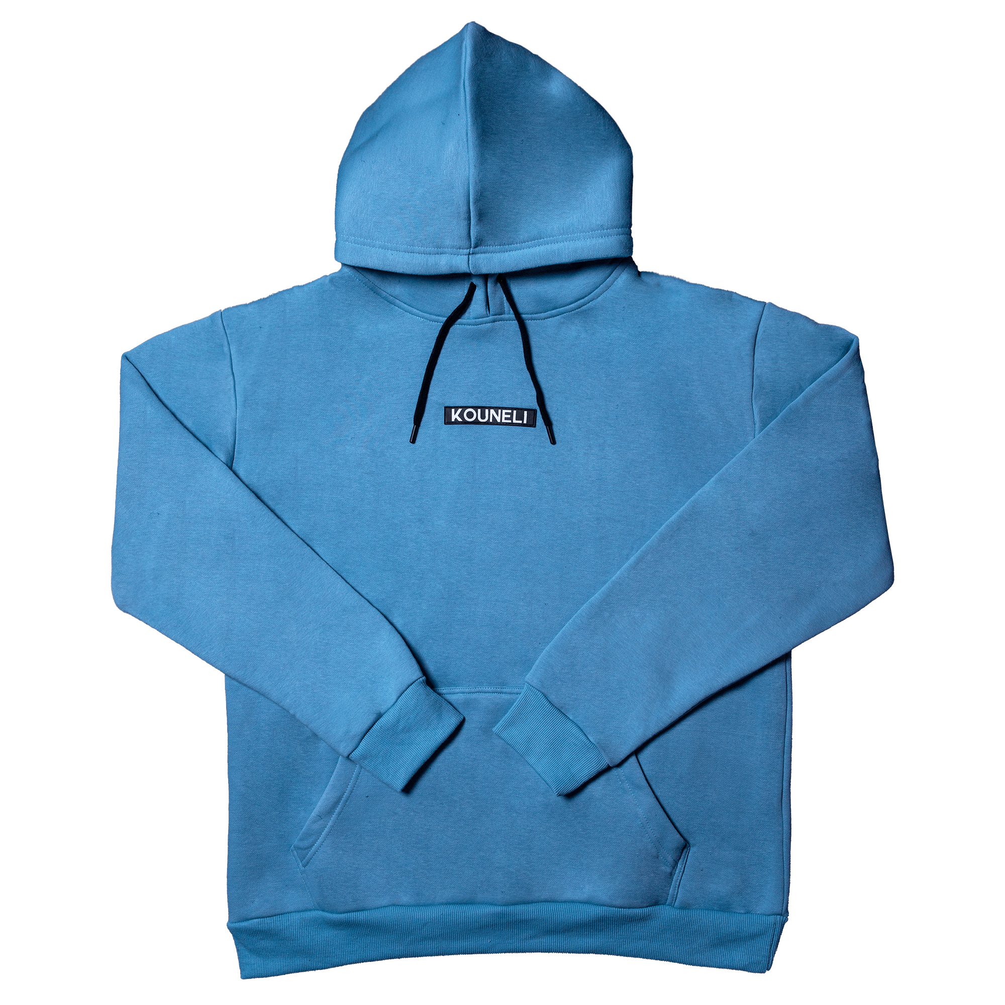 Patch Fleece Hoodie - Sky Blue