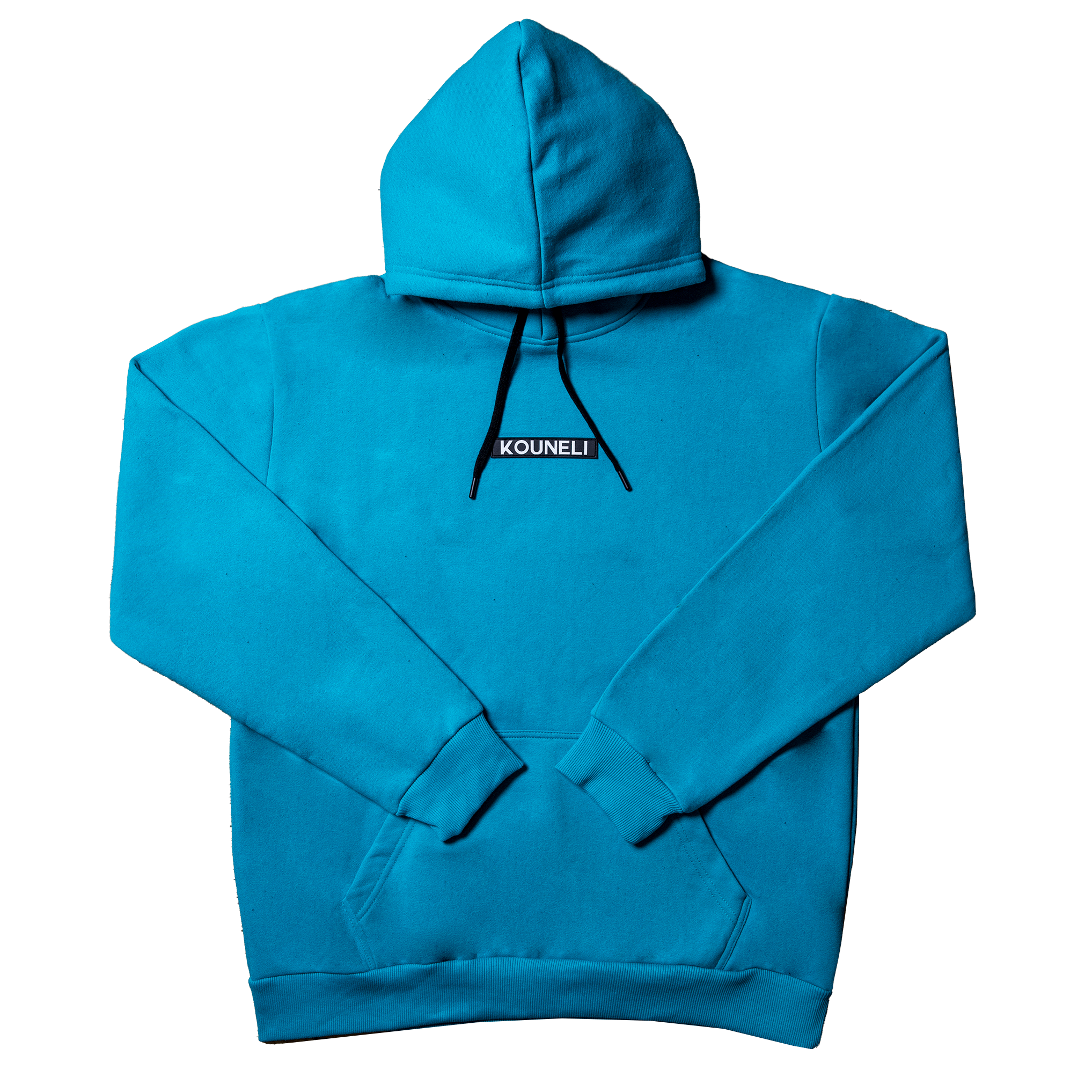 Patch Fleece Hoodie - Teal