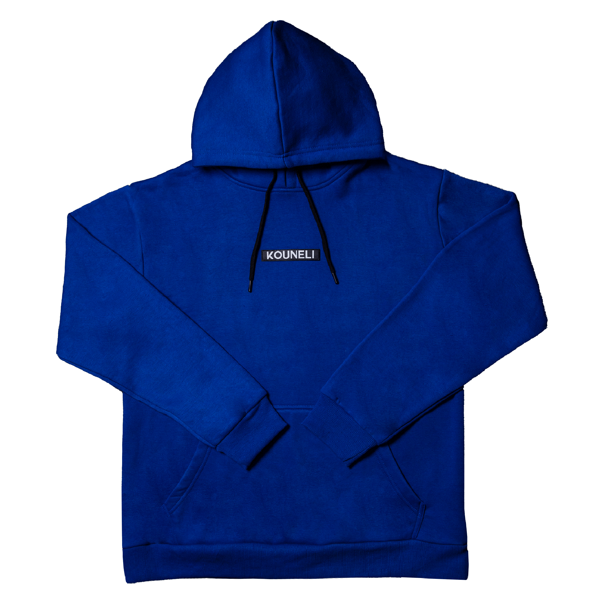 Patch Fleece Hoodie - Royal Blue