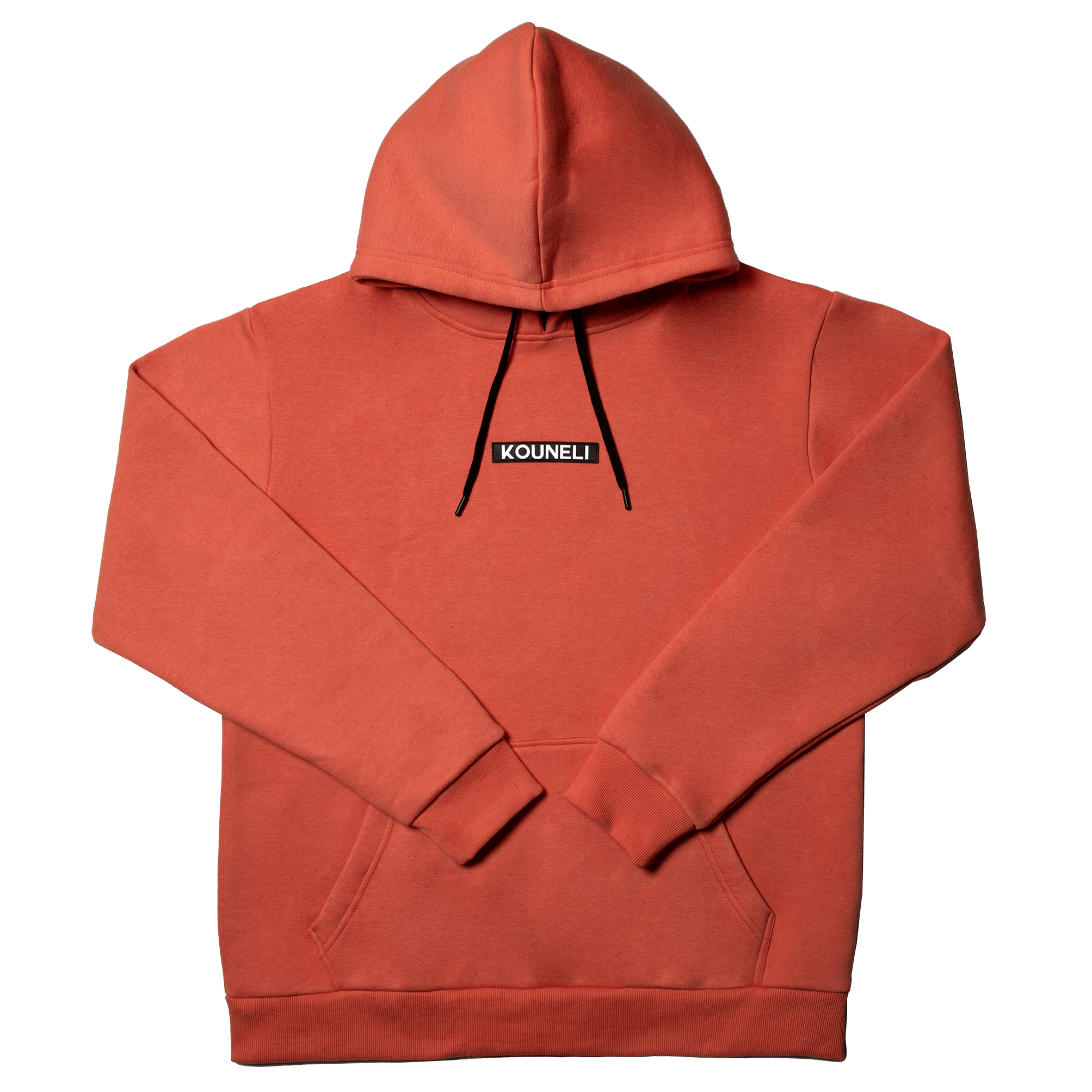 Patch Fleece Hoodie - Salmon