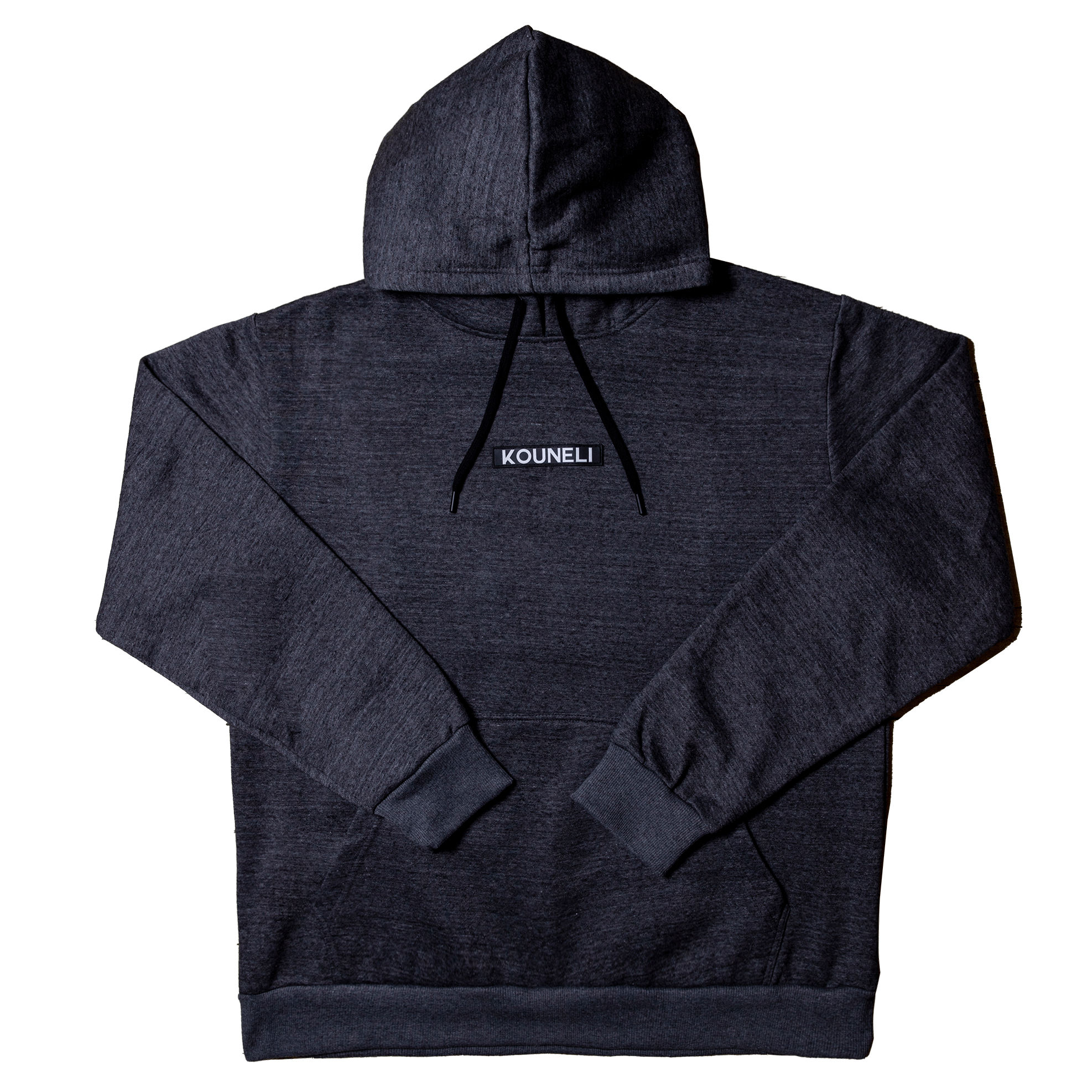 Patch Fleece Hoodie - Dark Heather Grey