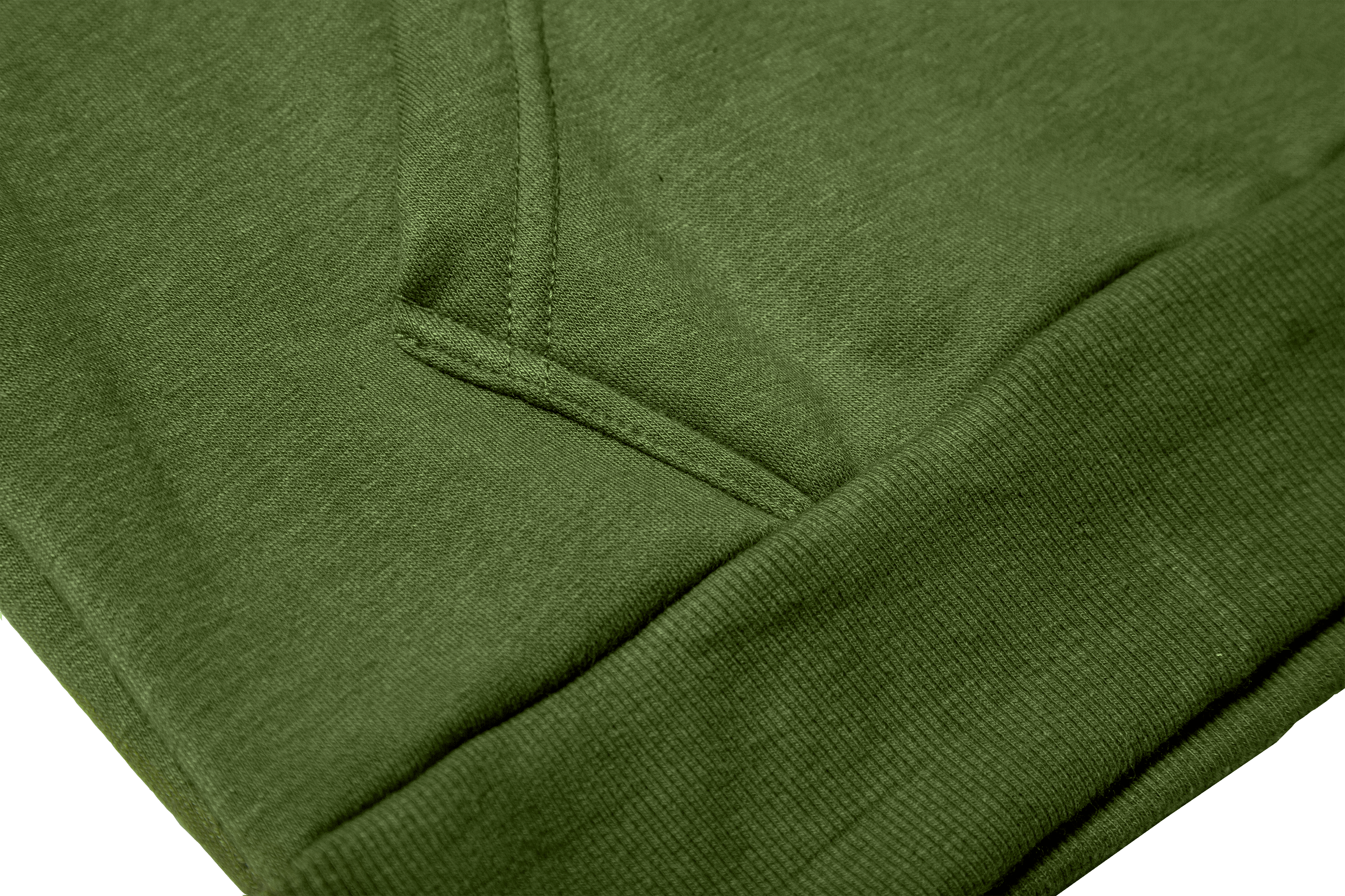 Patch Fleece Hoodie - Army Green