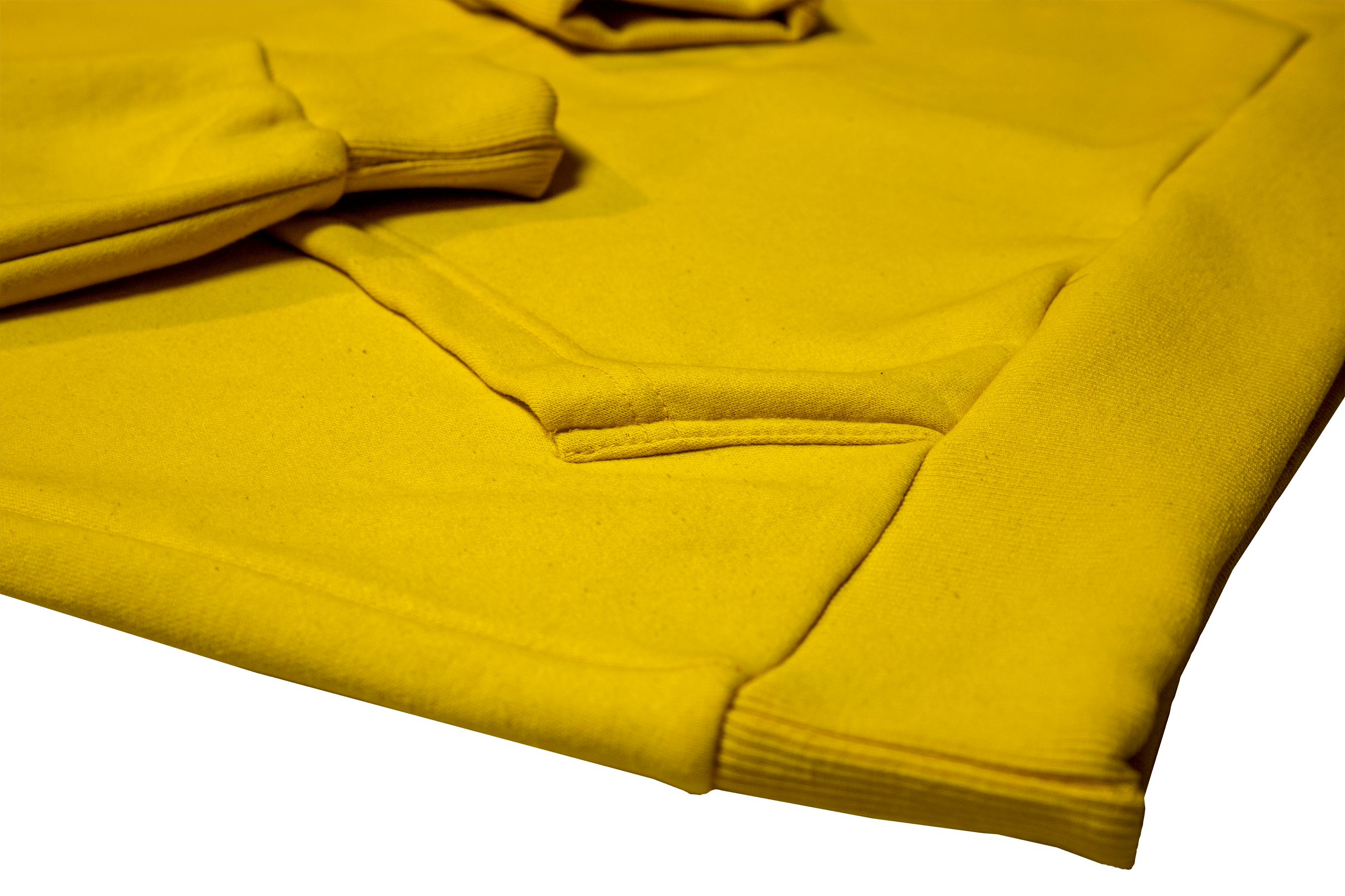 Patch Fleece Hoodie - Yellow