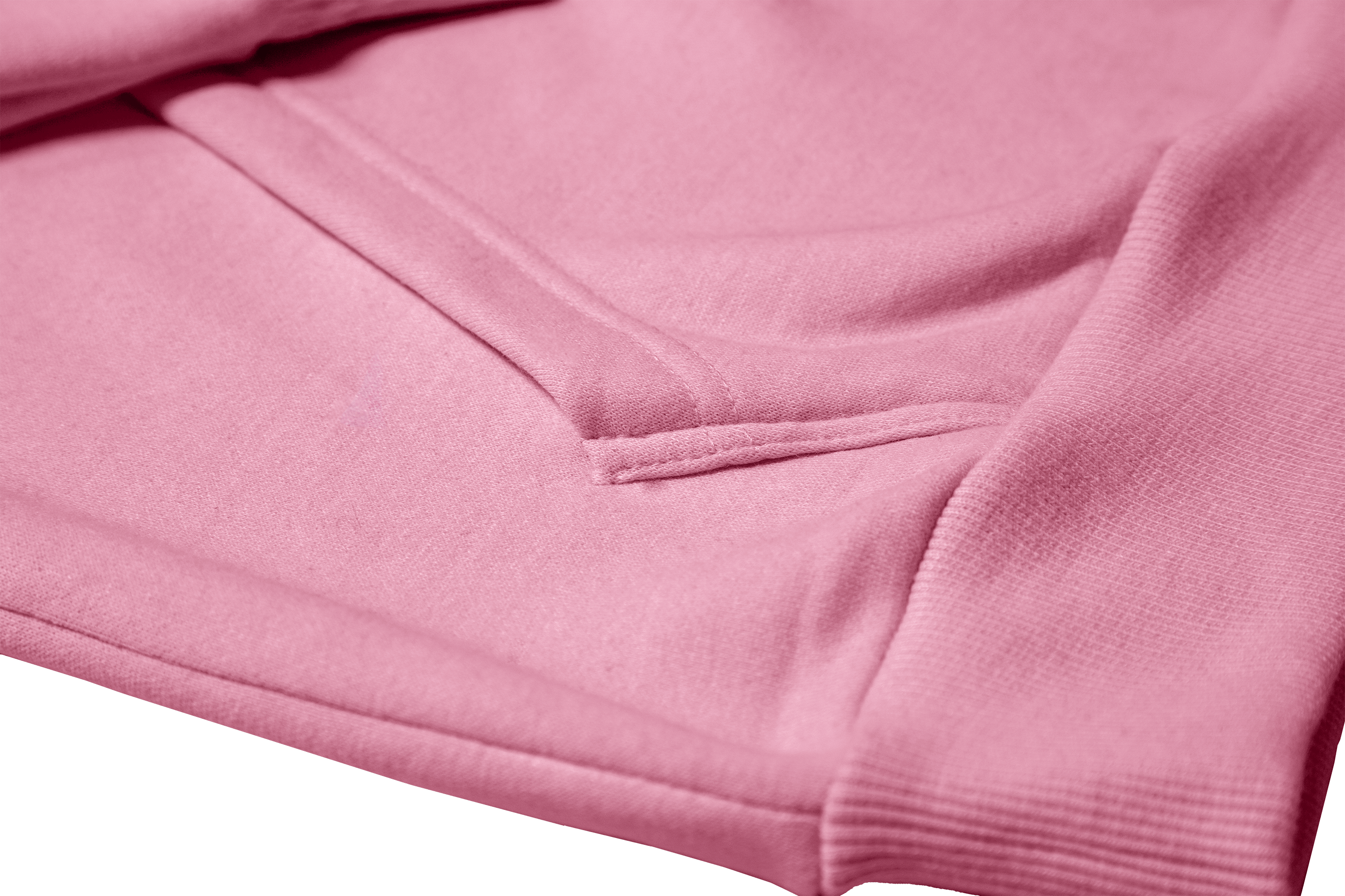Patch Fleece Hoodie - Light Pink
