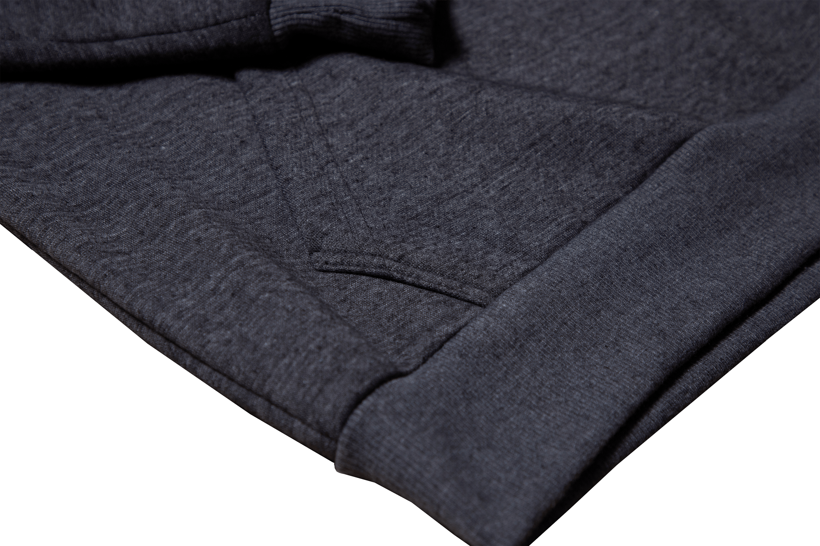 Patch Fleece Hoodie - Dark Heather Grey