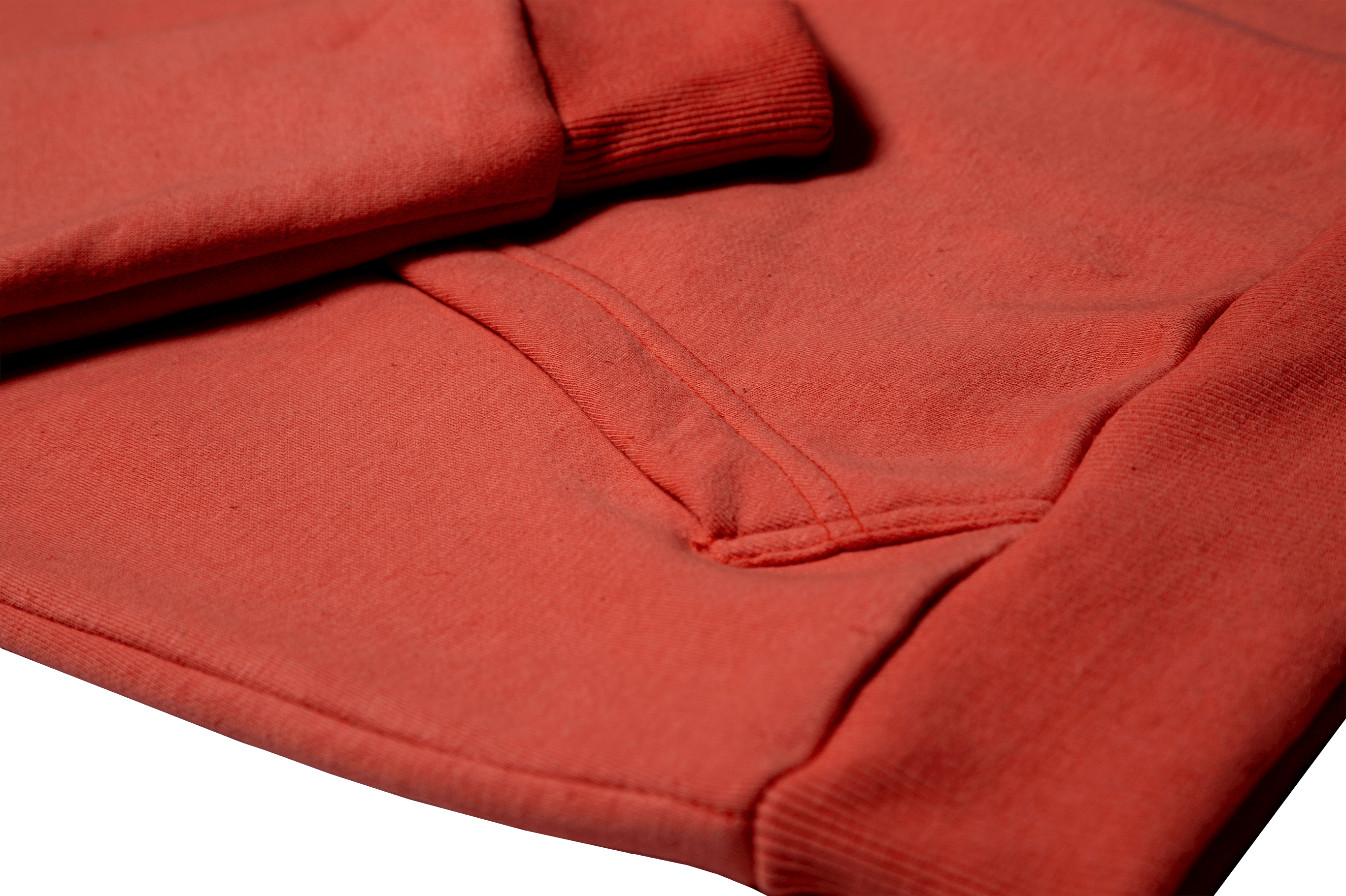 Patch Fleece Hoodie - Salmon