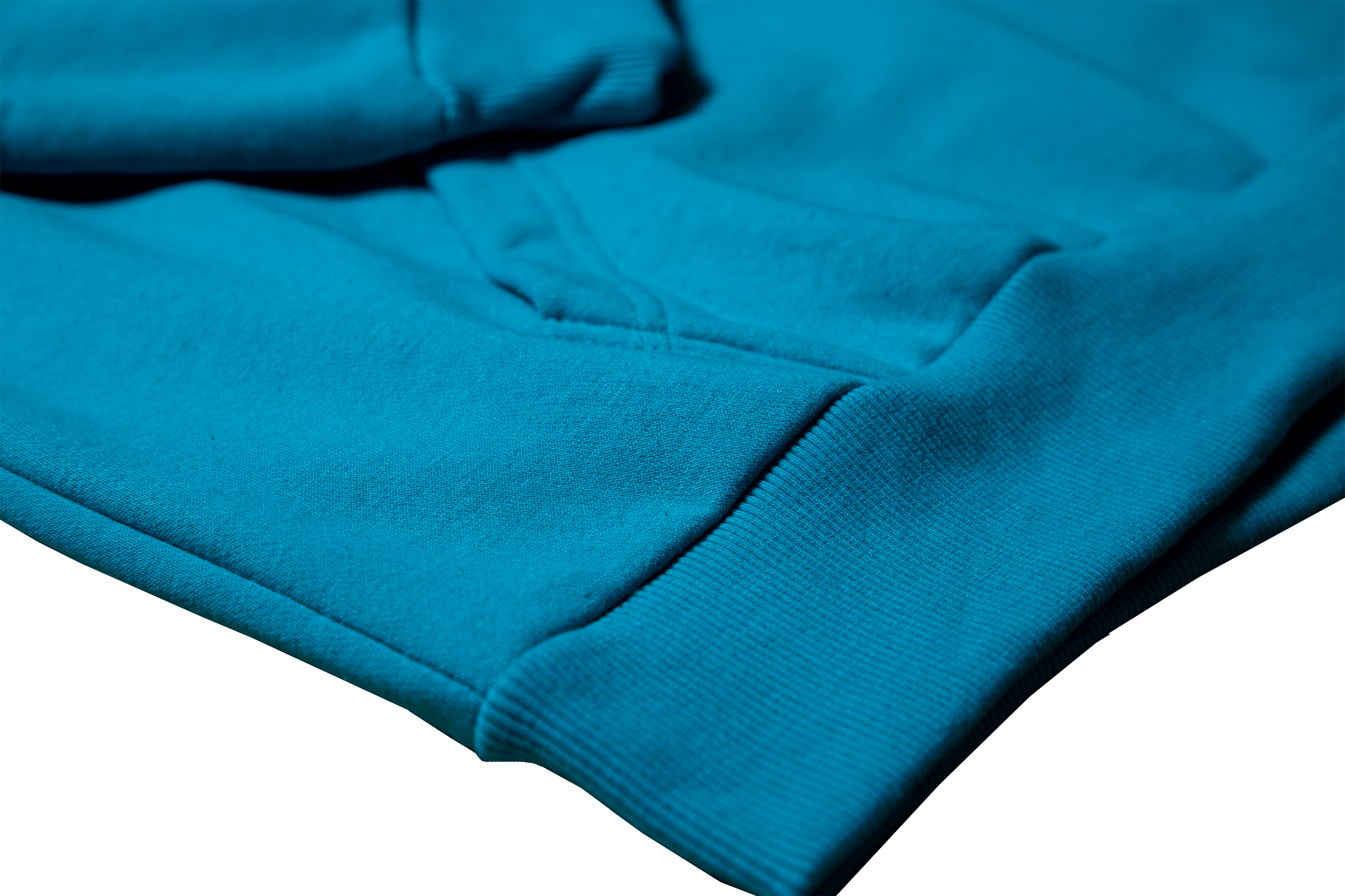 Patch Fleece Hoodie - Teal