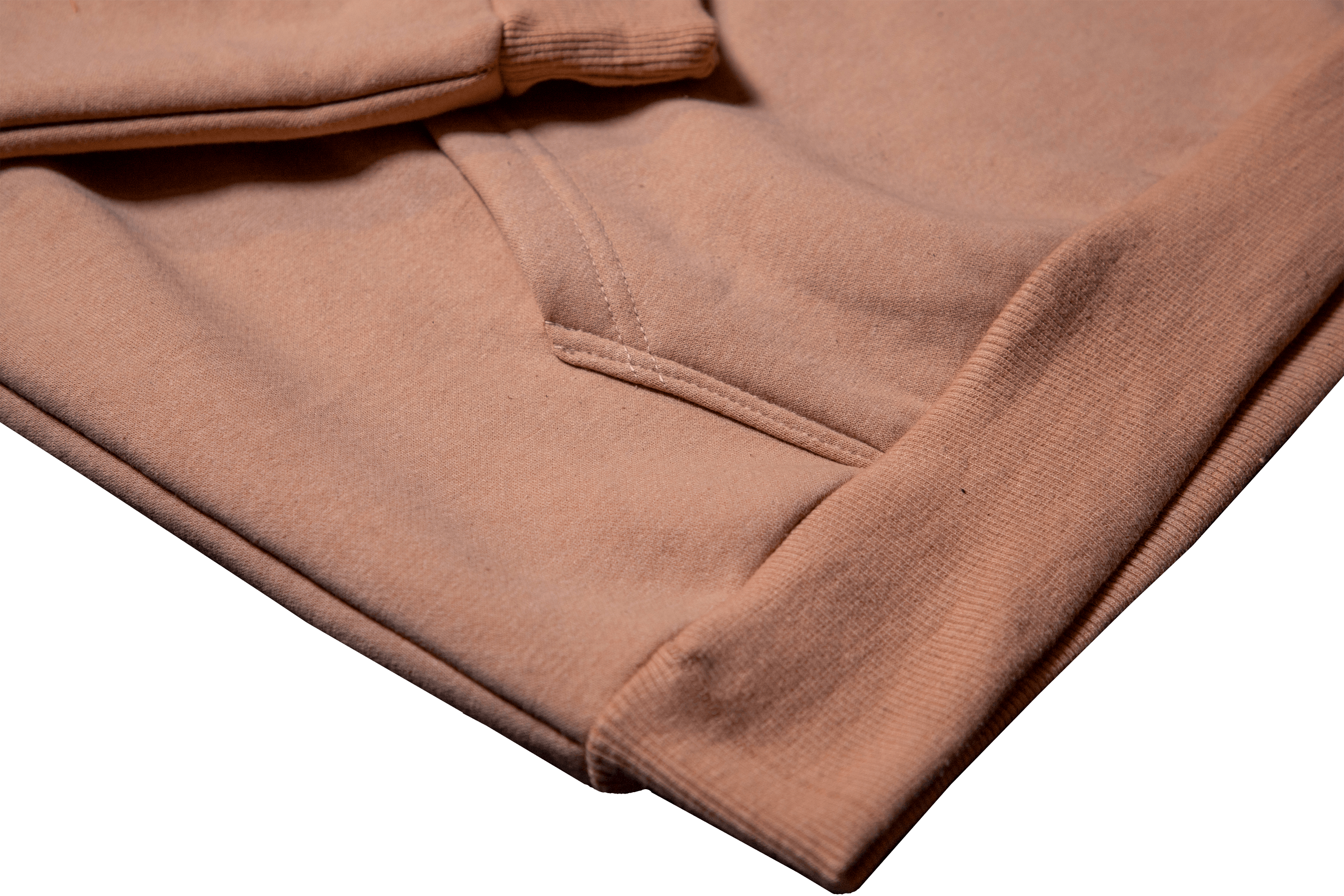 Patch Fleece Hoodie - Tan