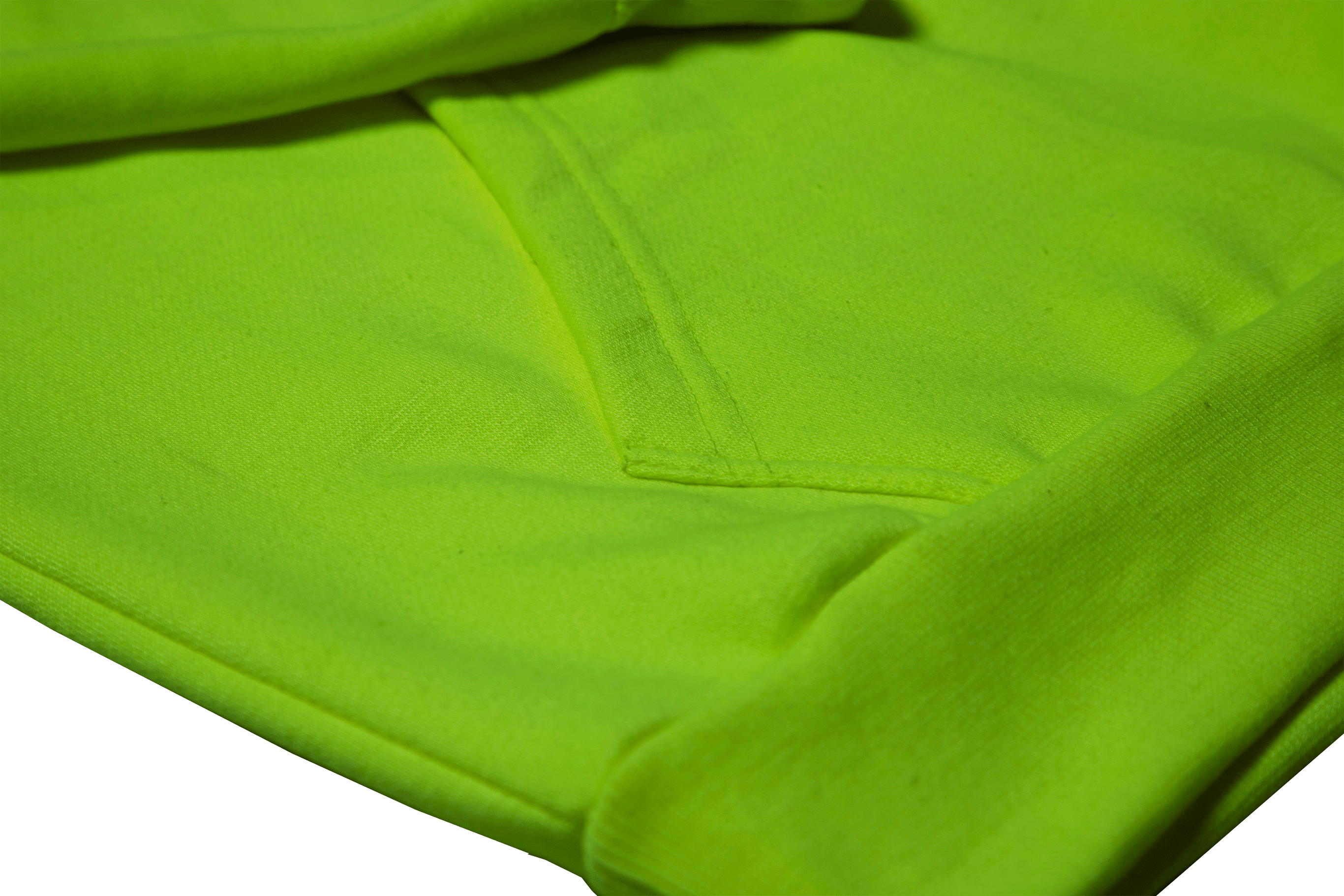 Patch Fleece Hoodie - Neon Green