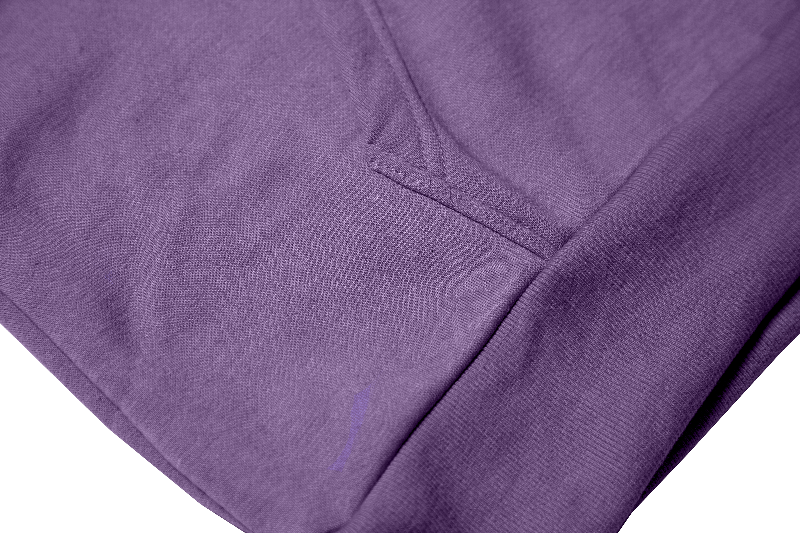 Patch Fleece Hoodie - Light Purple