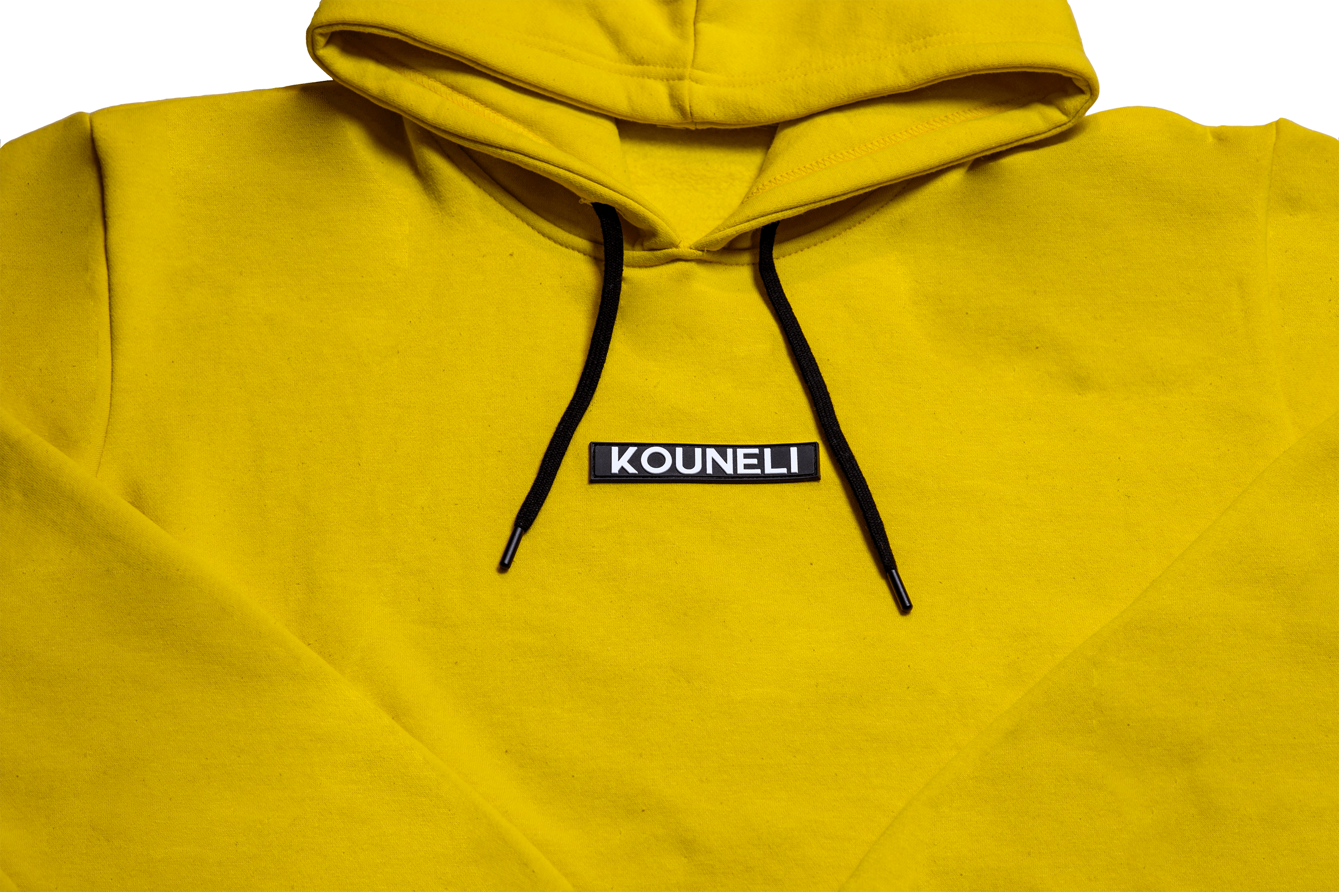 Patch Fleece Hoodie - Yellow