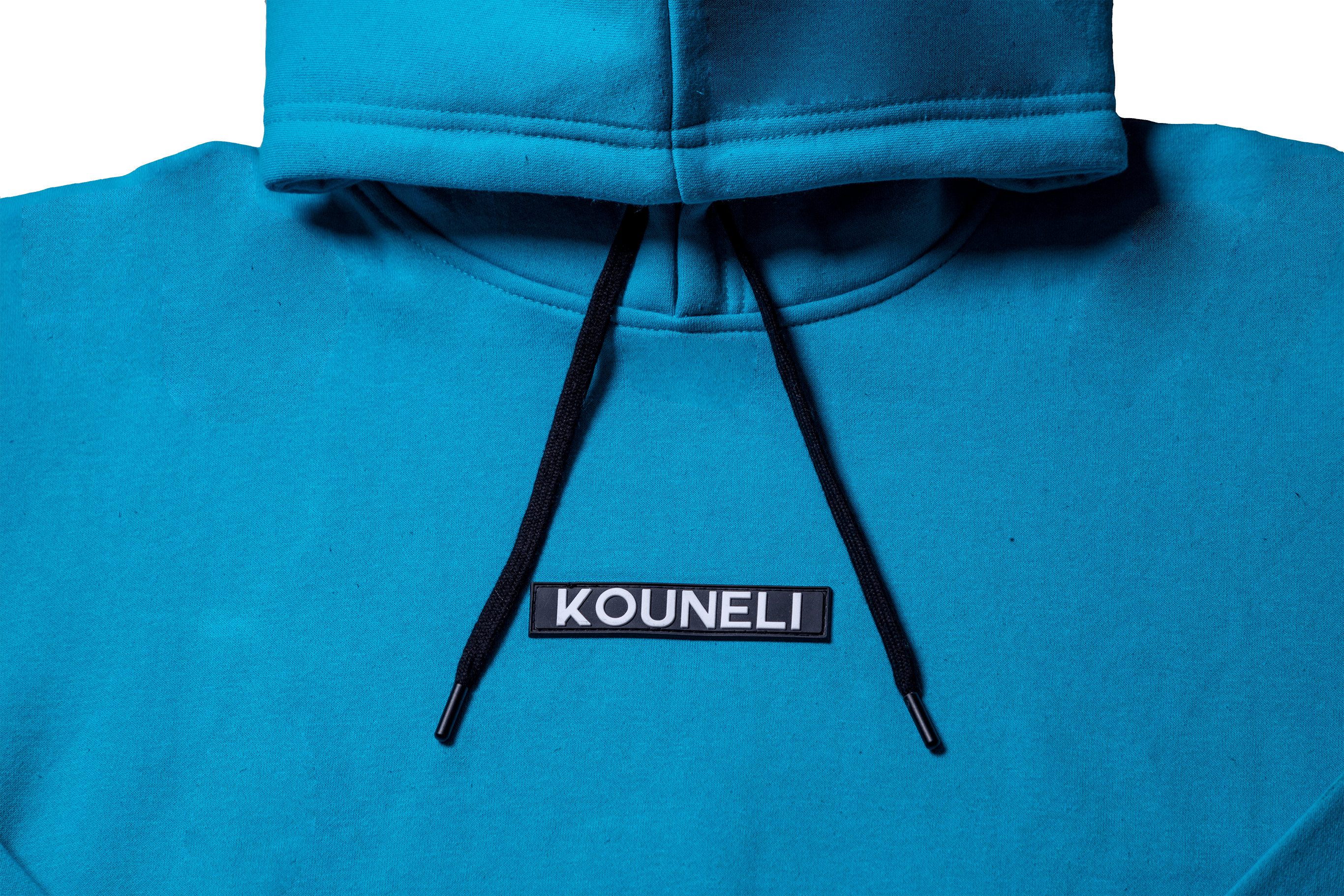 Patch Fleece Hoodie - Teal