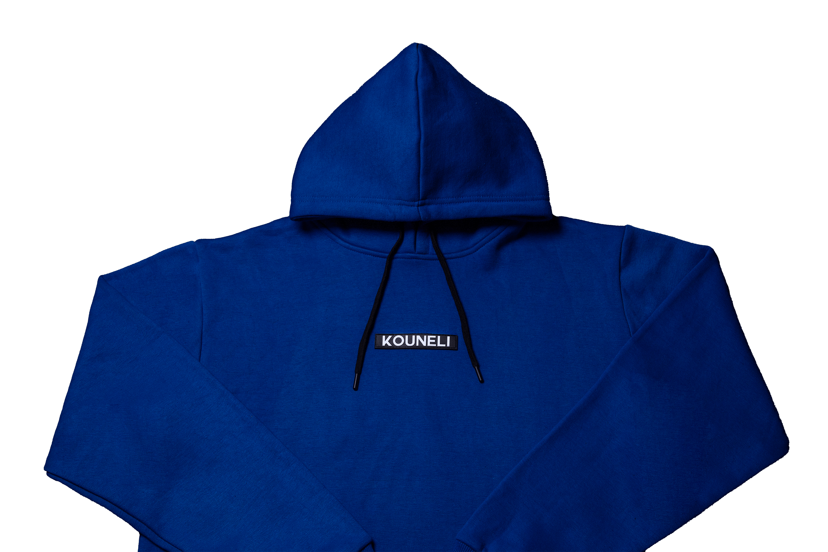 Patch Fleece Hoodie - Royal Blue