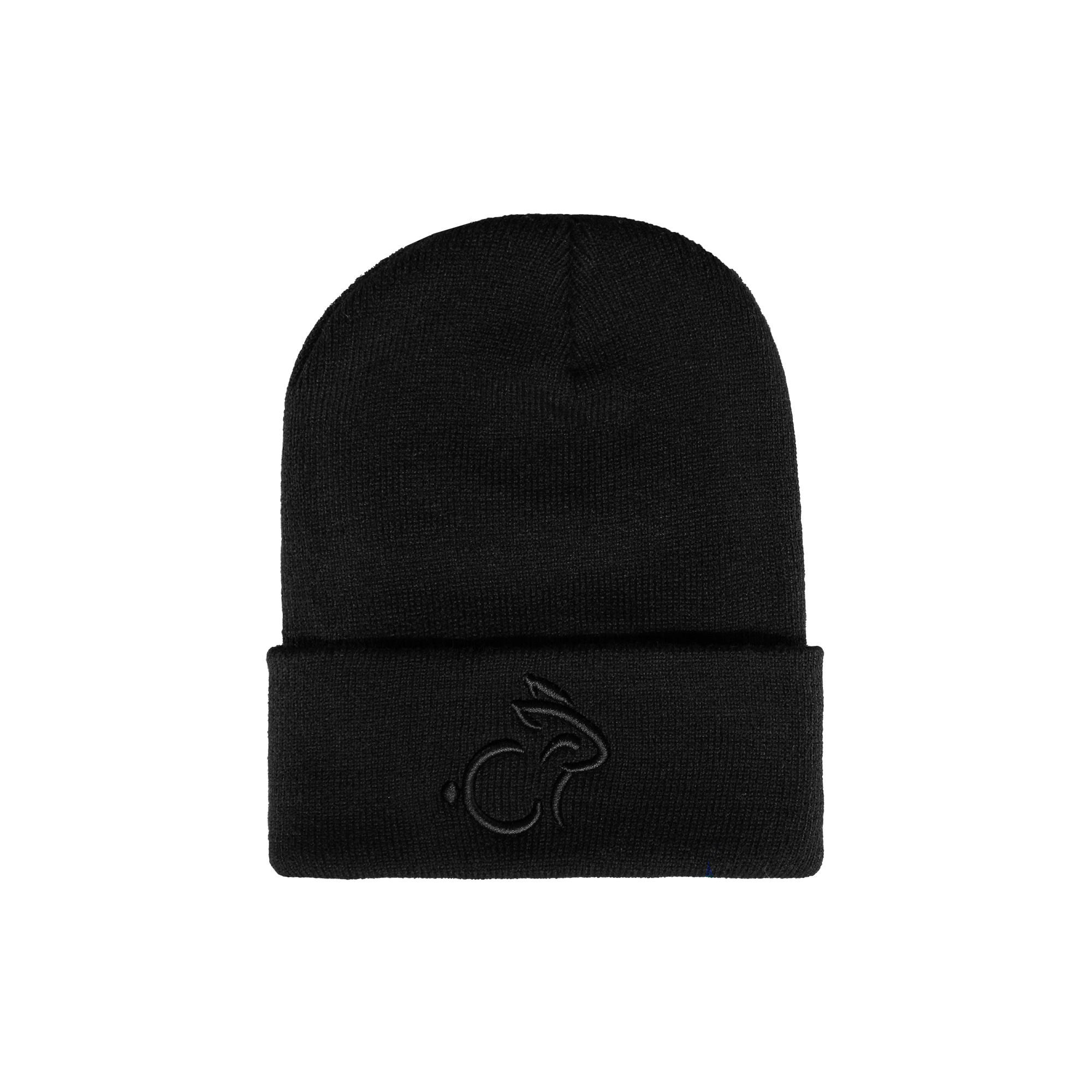 Rabbit Beanie Black - Black Logo