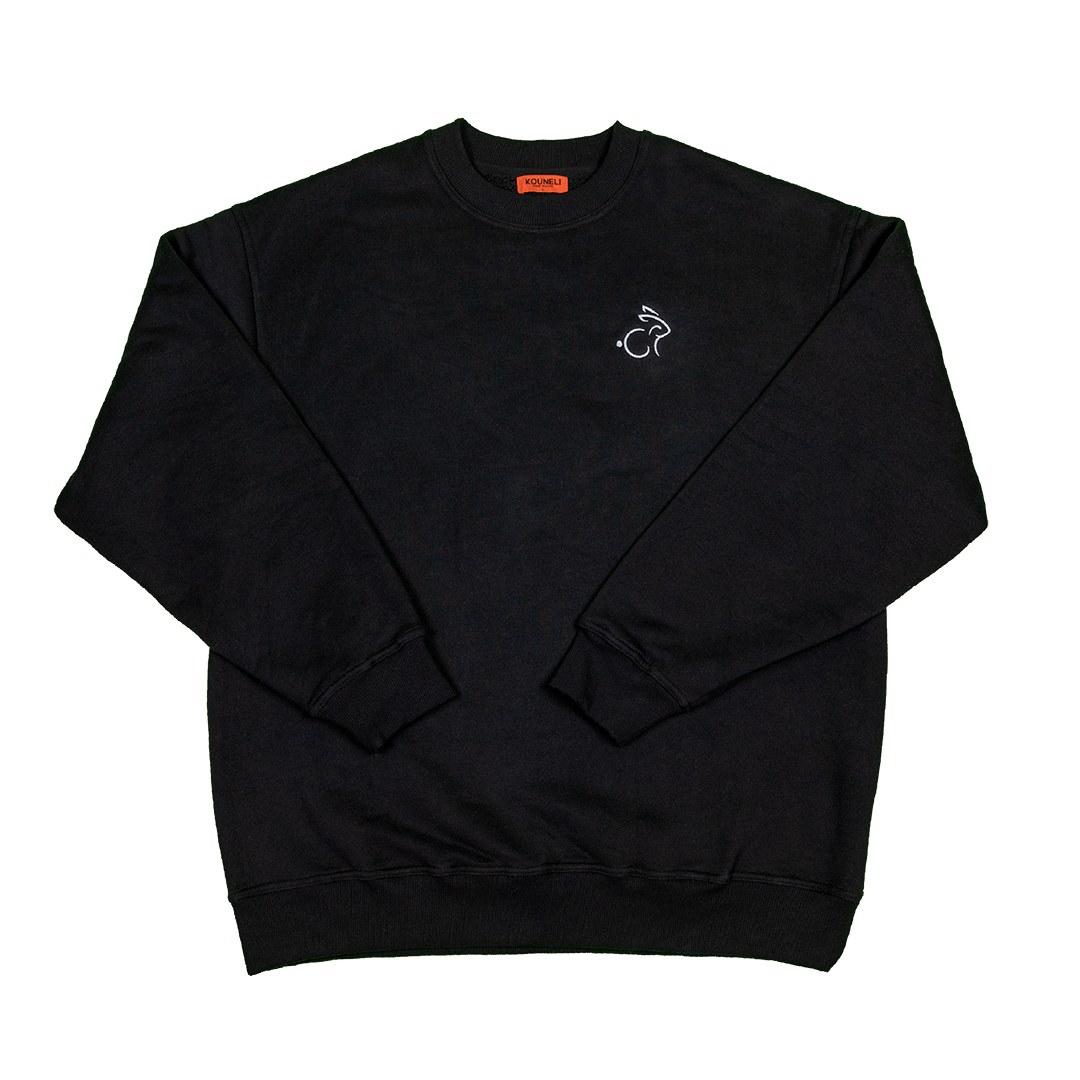 Rabbit Crewneck - Black