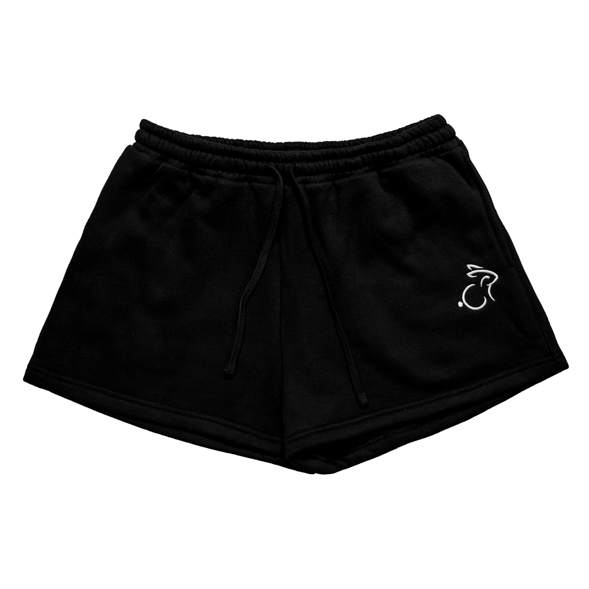 High Waisted Lounge Shorts - Black High Waisted Lounge Shorts - Black