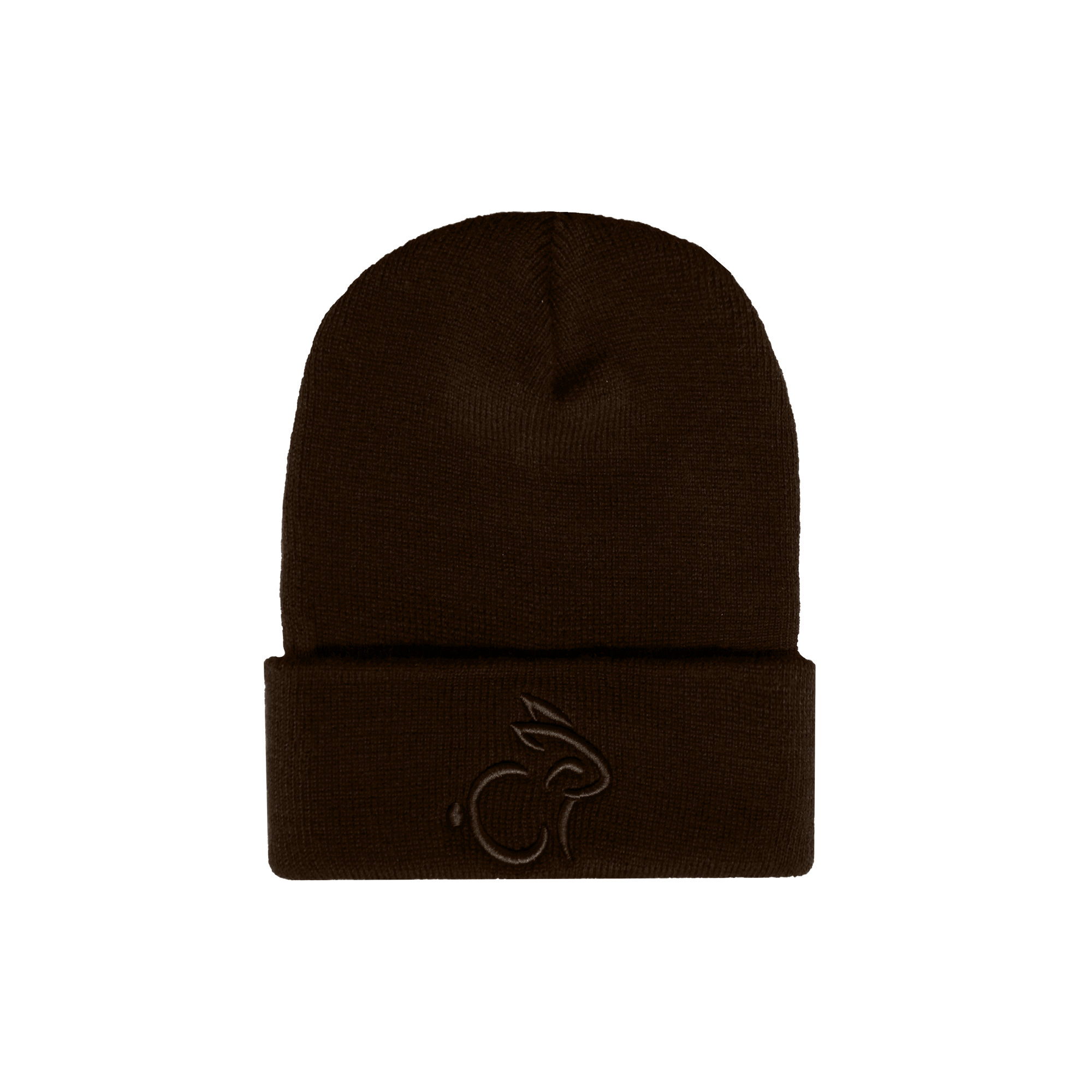 Rabbit Beanie Brown - Brown Logo