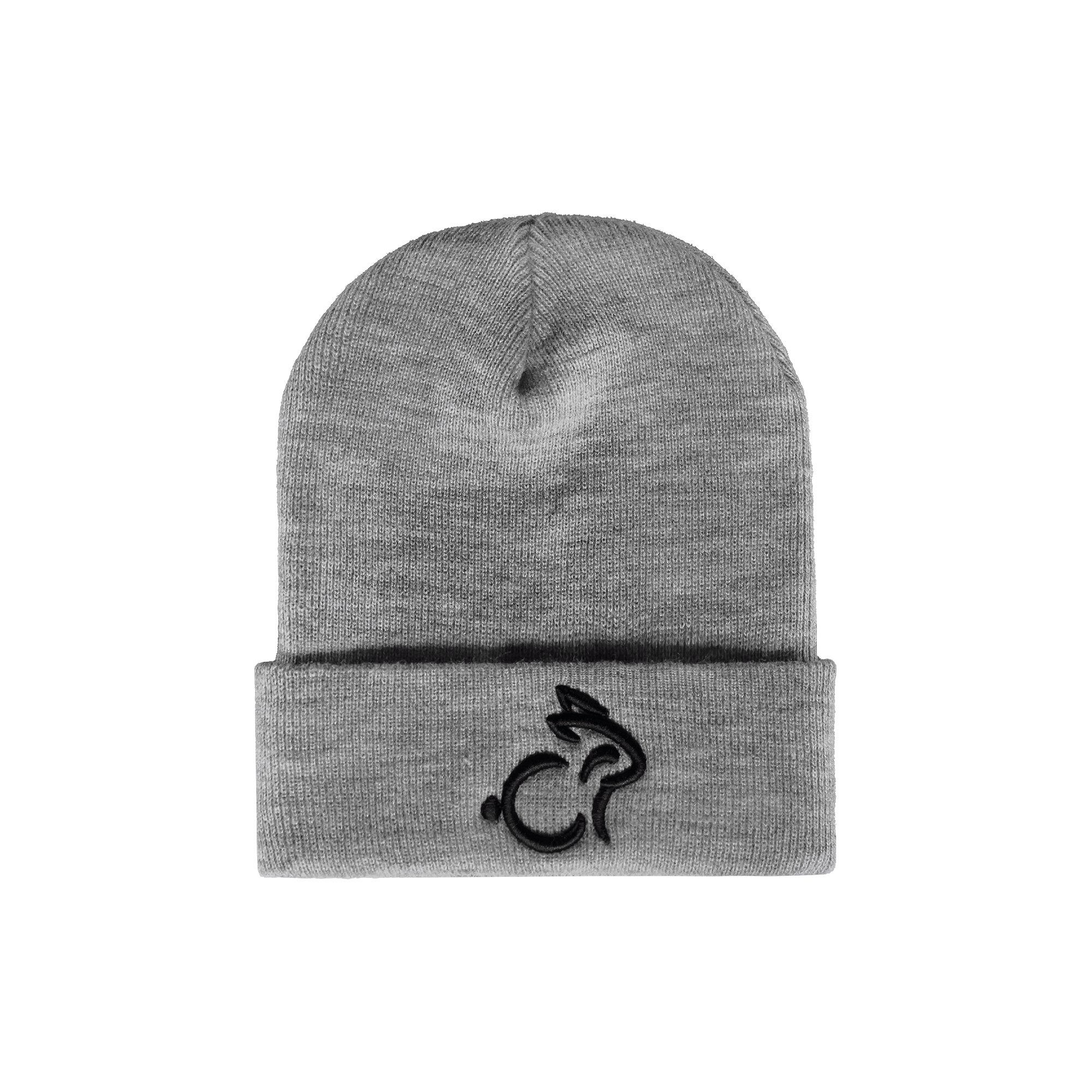 Rabbit Beanie Grey - Black Logo