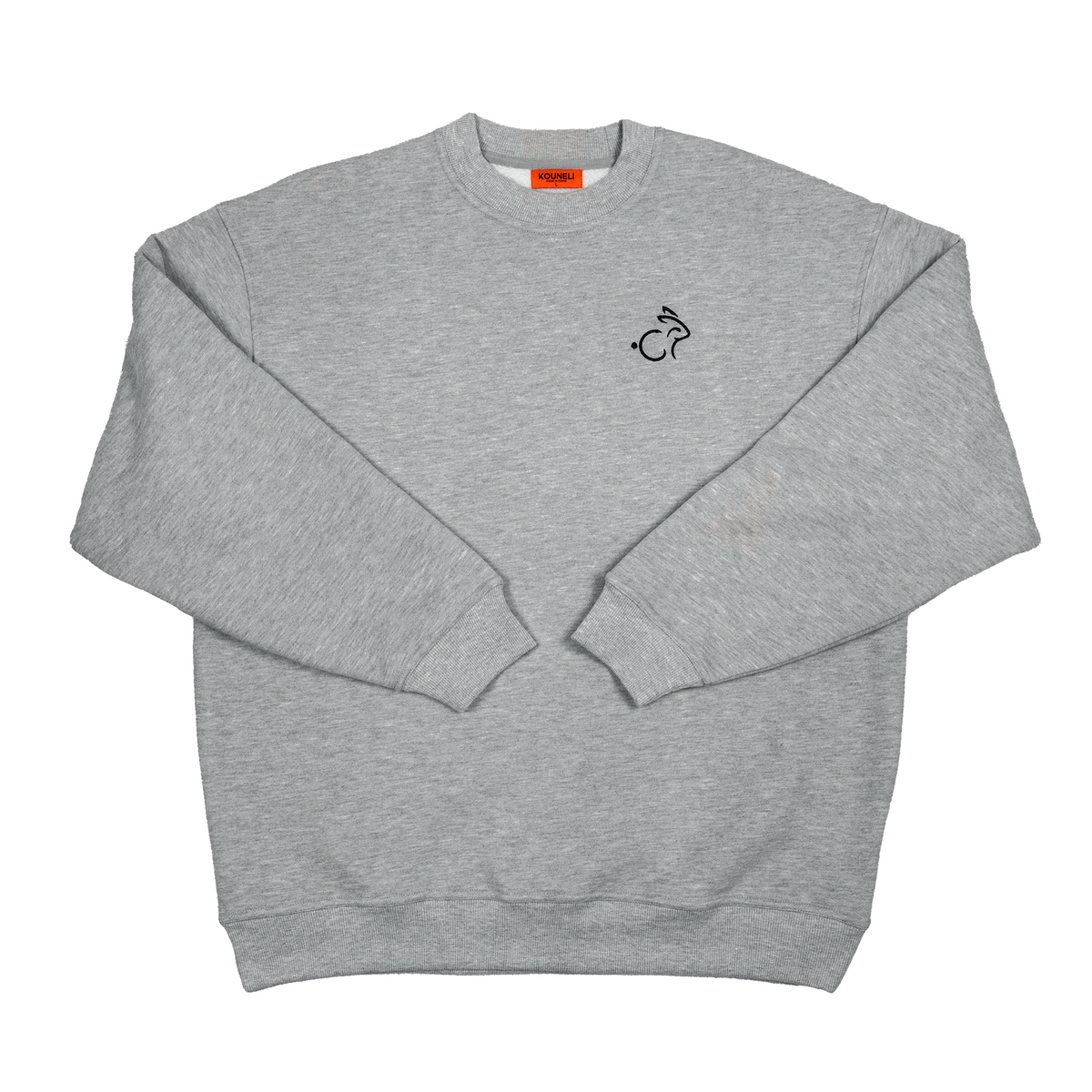 Rabbit Crewneck - Grey | Kouneli