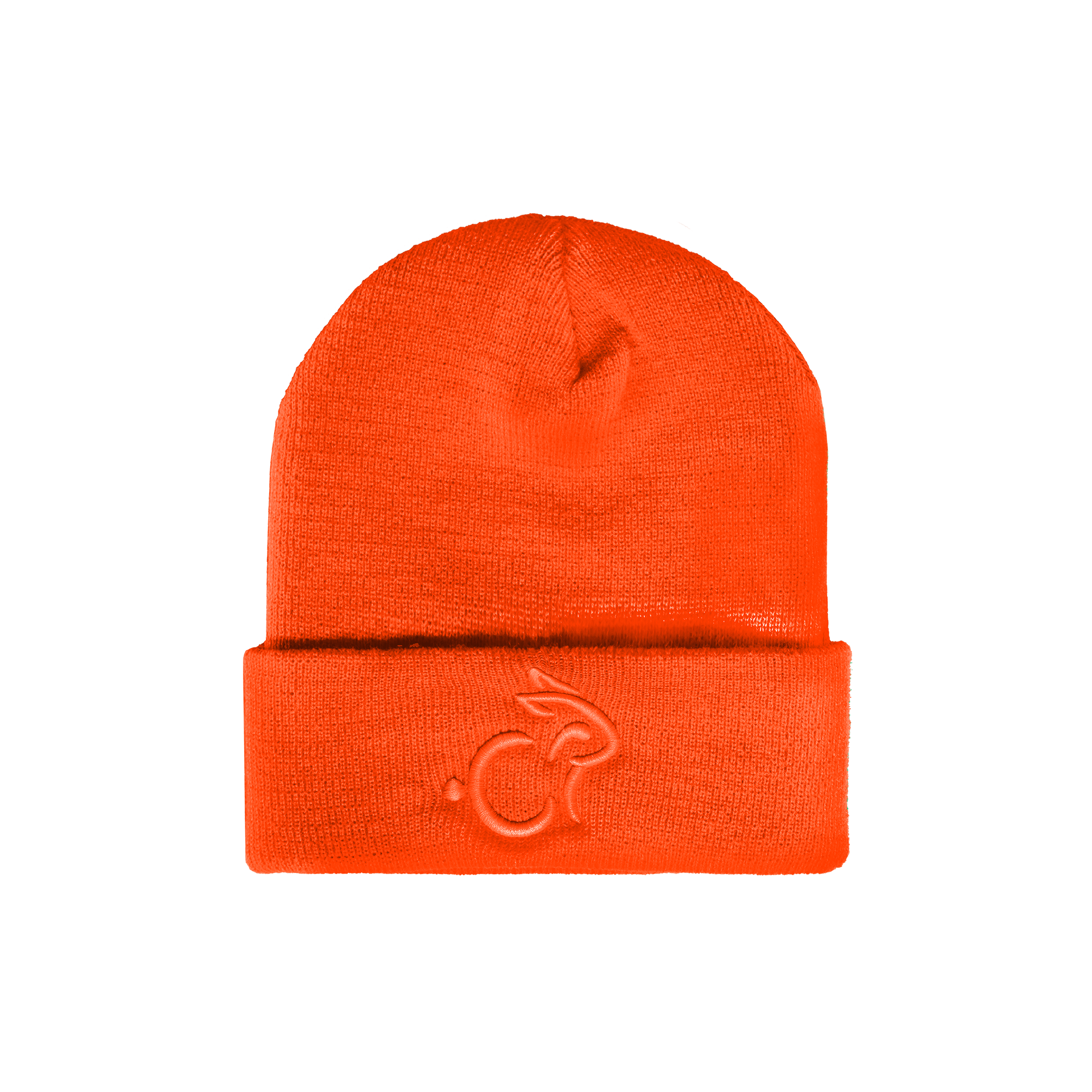 Rabbit Beanie Orange - Orange Logo