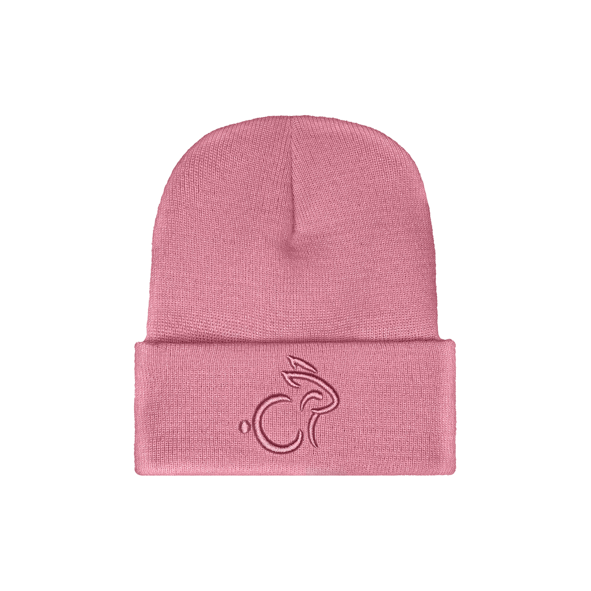 Rabbit Beanie Pink - Pink Logo