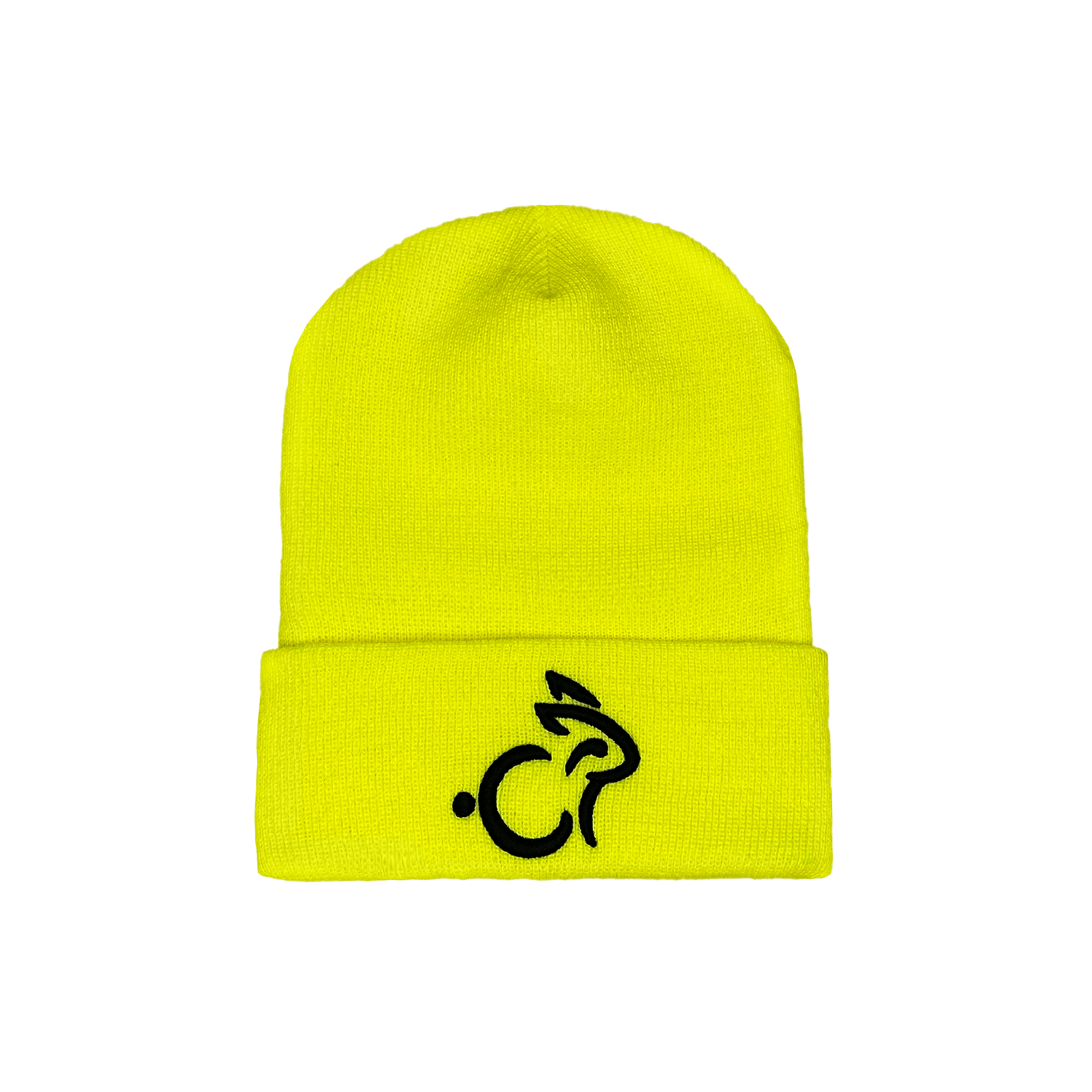 Rabbit Beanie Yellow - Black Logo