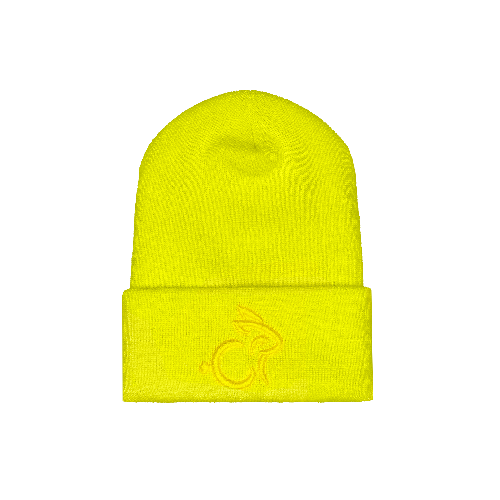 Rabbit Beanie Yellow - Yellow Logo