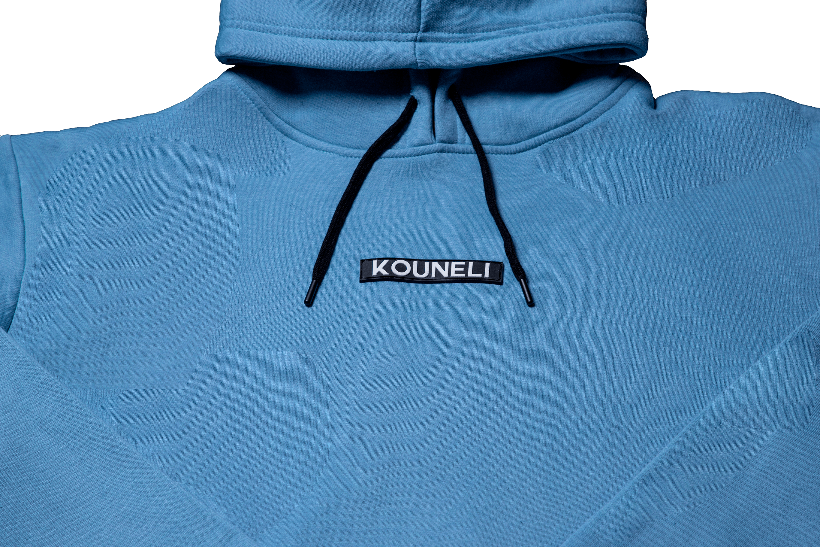 Patch Fleece Hoodie - Sky Blue